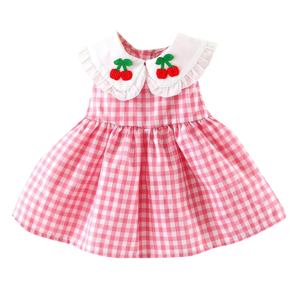 Baby Girls Princess Summer 2019 Dress Party Sleeveless Plaid Embroidery Ruffle Kids Dresses For Girls Princess Children Dress
Baby Girls Princess Summer 2019 Dress Party Sleeveless Plaid Embroidery Ruffle Kids Dresses For Girls Princess Children Dress
