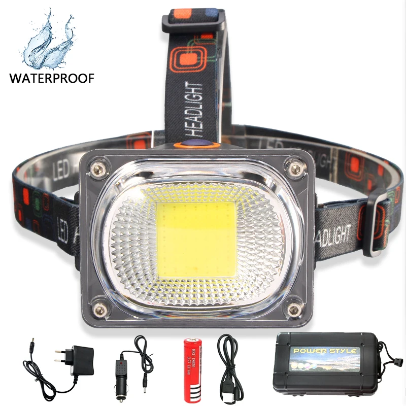 6200LM Powerful COB LED Headlight DC Rechargeable Headlamp 3Modes Waterproof Head Torch with 18650 Battery for Hunting Fishing
6200LM Powerful COB LED Headlight DC Rechargeable Headlamp 3Modes Waterproof Head Torch with 18650 Battery for Hunting Fishing