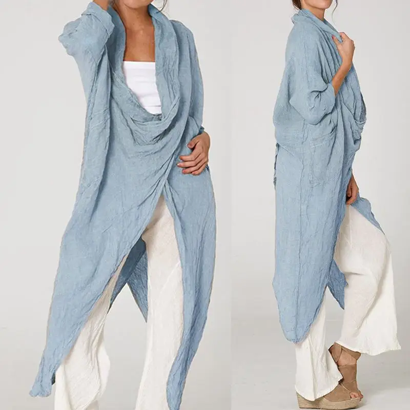 2019 Fashion Women Tops and Blouses Celmia Vintage Asymmetrical Top Casual Long Shirts Cowl Neck Solid Loose Blusas Mujer S-5XL
2019 Fashion Women Tops and Blouses Celmia Vintage Asymmetrical Top Casual Long Shirts Cowl Neck Solid Loose Blusas Mujer S-5XL