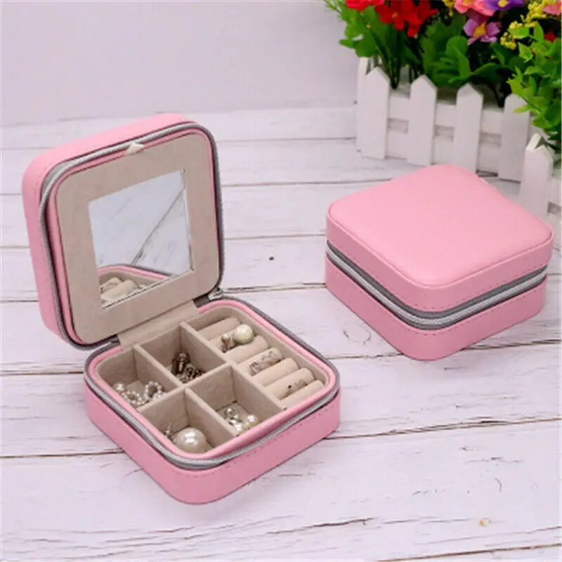 Necklaces Travel Zipper Portable Ring Bracelet PU Organizer Women Display Case Jewelry Box Storage Earring Jewelry Storage Box
Necklaces Travel Zipper Portable Ring Bracelet PU Organizer Women Display Case Jewelry Box Storage Earring Jewelry Storage Box