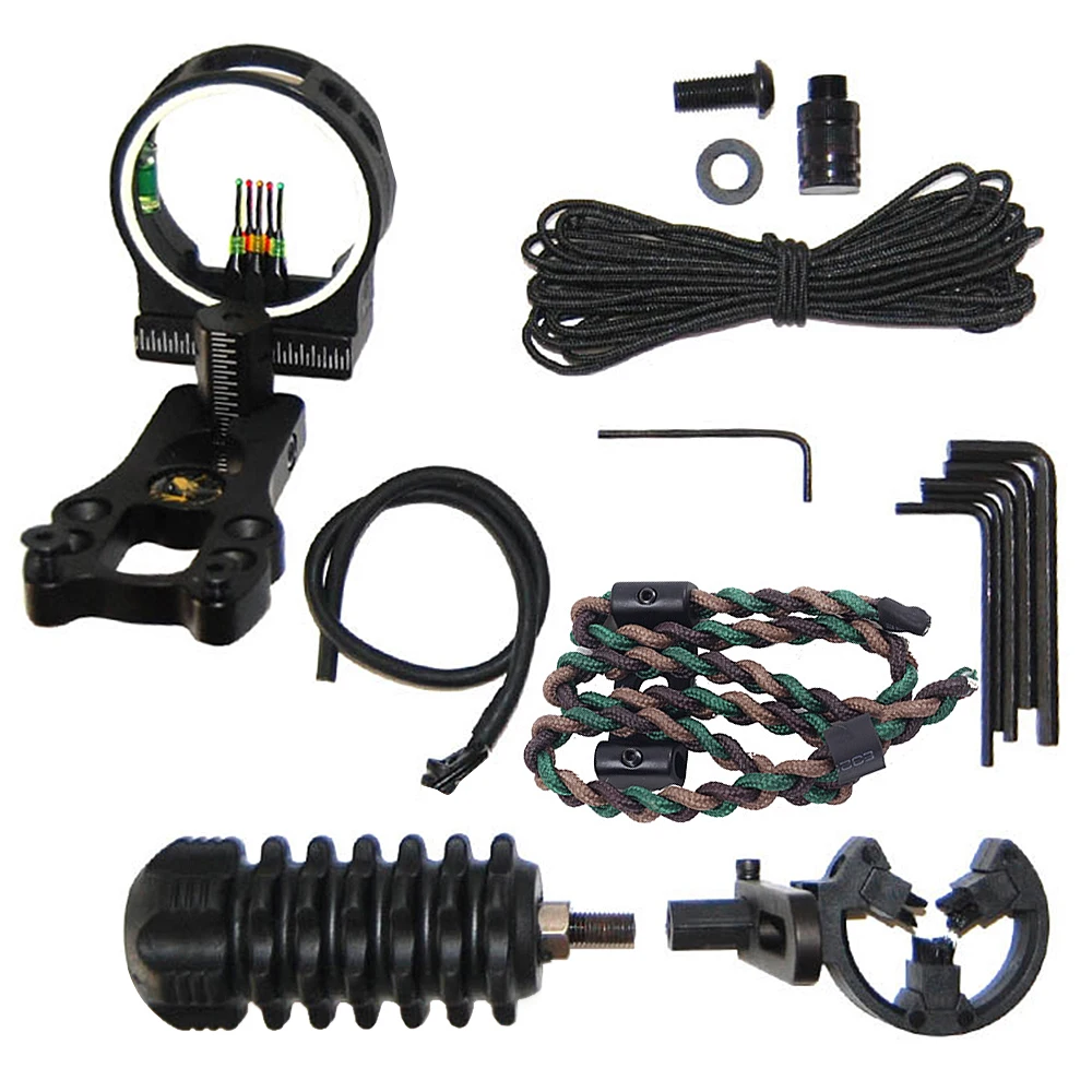 5 Pin Bow Sight Archer Sight Kit with Sight Light Archery Bow Sight Kits Arrows Rest Stabilizer Sling Peep Sight D Loop String
5 Pin Bow Sight Archer Sight Kit with Sight Light Archery Bow Sight Kits Arrows Rest Stabilizer Sling Peep Sight D Loop String