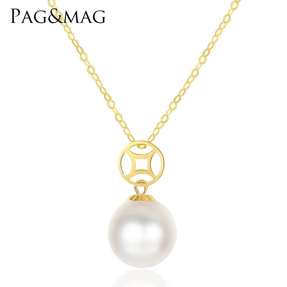 PAG&MAG Flawless 8-9mm Round Japanese Akoya Sea Pearl Pendant Necklace for Women 18K Yellow Gold Chain Necklace Wedding Jewelry
PAG&MAG Flawless 8-9mm Round Japanese Akoya Sea Pearl Pendant Necklace for Women 18K Yellow Gold Chain Necklace Wedding Jewelry
