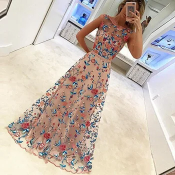 Floral Embroidered Long Mesh Dress Women Sleeveless High Waist Runway Maxi Dresses Elegant Ladies Party Dresses Robe Vestidos
Floral Embroidered Long Mesh Dress Women Sleeveless High Waist Runway Maxi Dresses Elegant Ladies Party Dresses Robe Vestidos