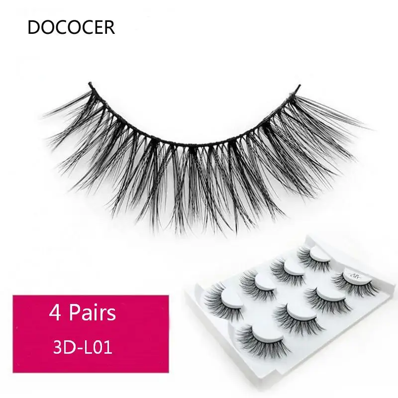 4 pairs natural eyelashes fake lashes long makeup 3d mink lashes eyelash extension mink eyelashes for beauty 3DL01
4 pairs natural eyelashes fake lashes long makeup 3d mink lashes eyelash extension mink eyelashes for beauty 3DL01