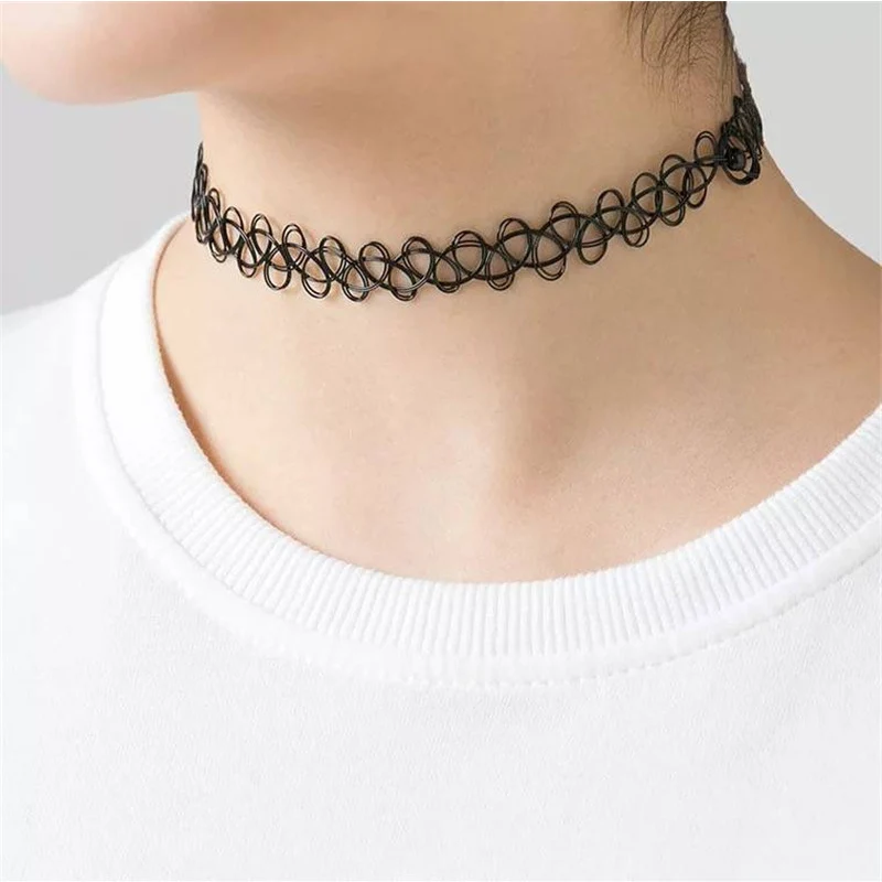 Hollow Elastic Plastic Black Chokers for Women Simple Design Drop Shipping Girls Personalized Party Neck Decoration NT162
Hollow Elastic Plastic Black Chokers for Women Simple Design Drop Shipping Girls Personalized Party Neck Decoration NT162