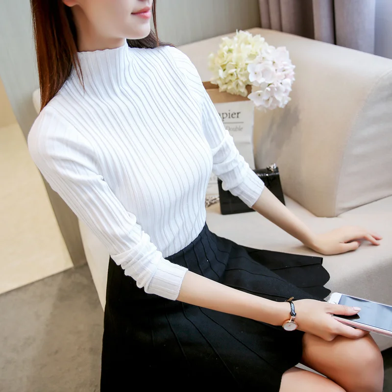 2019 Autumn Winter Casual Women Sweaters and Pullovers Turtleneck Long Sleeve Slim Knitted Sweater Chompas para mujer Pull Femme
2019 Autumn Winter Casual Women Sweaters and Pullovers Turtleneck Long Sleeve Slim Knitted Sweater Chompas para mujer Pull Femme