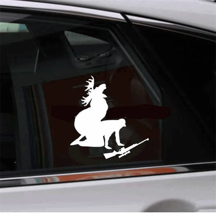 

Car-styling car sticker Personalized Bumper Stickers Like Ya Like My Meat Now Funny Moose Hunting Hunter Apr21#2