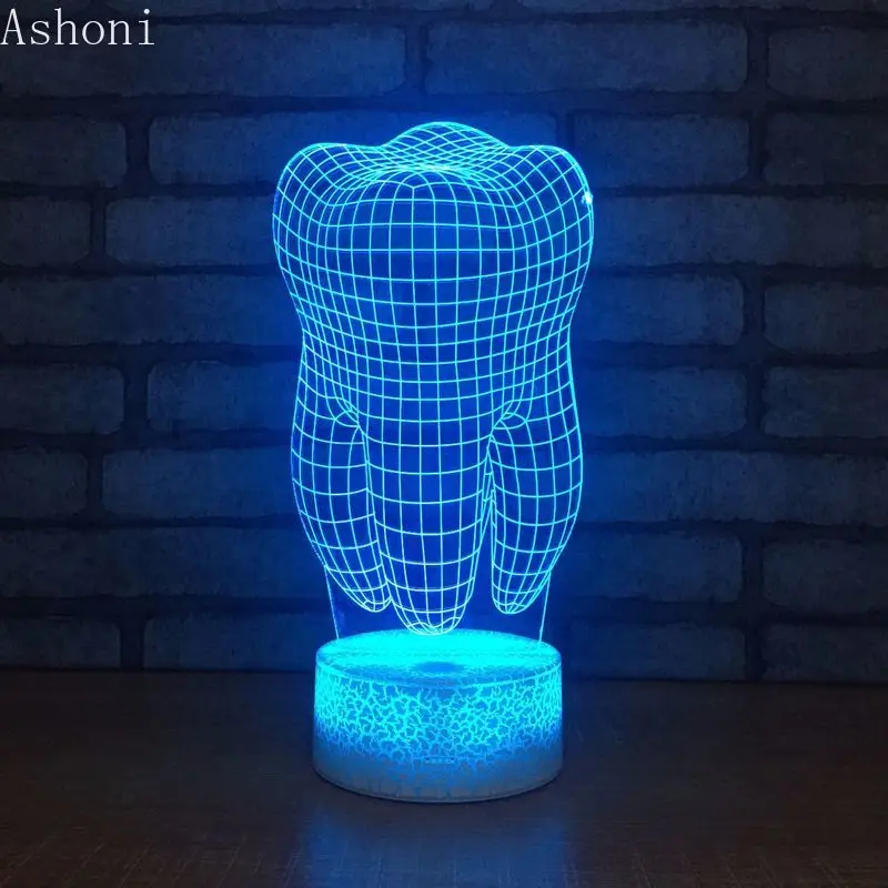 Tooth Shape 3D LED Table Lamp Touch Colorful 7 Color Change Acrylic Night Light Kids Christmas Gifts
Tooth Shape 3D LED Table Lamp Touch Colorful 7 Color Change Acrylic Night Light Kids Christmas Gifts