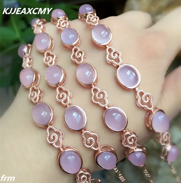 KJJEAXCMY Fine jewelry Simple 925 Sterling Silver wrapping Stone Bracelet no drill style Hibiscus Pink Chalcedony wholesale fema
KJJEAXCMY Fine jewelry Simple 925 Sterling Silver wrapping Stone Bracelet no drill style Hibiscus Pink Chalcedony wholesale fema