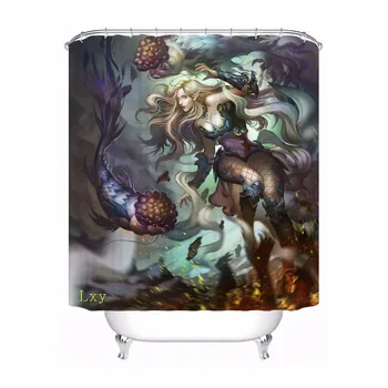 Custom Mermaid Bathroom Acceptable Shower Curtain Polyester Fabric Bathroom Curtain #180318-37-36
Custom Mermaid Bathroom Acceptable Shower Curtain Polyester Fabric Bathroom Curtain #180318-37-36