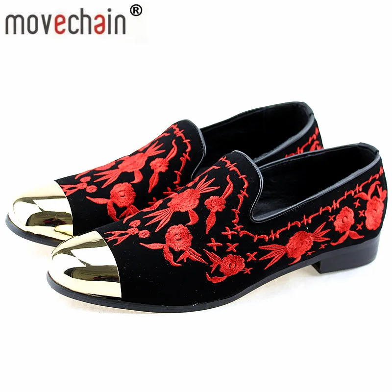 Movechain Man Suede Leather Loafers Mens Printed Embroidery Driving Party Flats Men's Slip-On Moccasins Oxfords Casual Shoes
Movechain Man Suede Leather Loafers Mens Printed Embroidery Driving Party Flats Men's Slip-On Moccasins Oxfords Casual Shoes