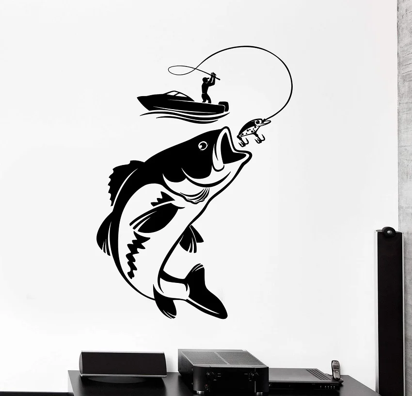 Home Decor Vinyl Wall Decal Fish Fishing Rod Hobby Fisherman Sticker Mural Unique Gift Decal Interior Wallpaper 2KN10
Home Decor Vinyl Wall Decal Fish Fishing Rod Hobby Fisherman Sticker Mural Unique Gift Decal Interior Wallpaper 2KN10