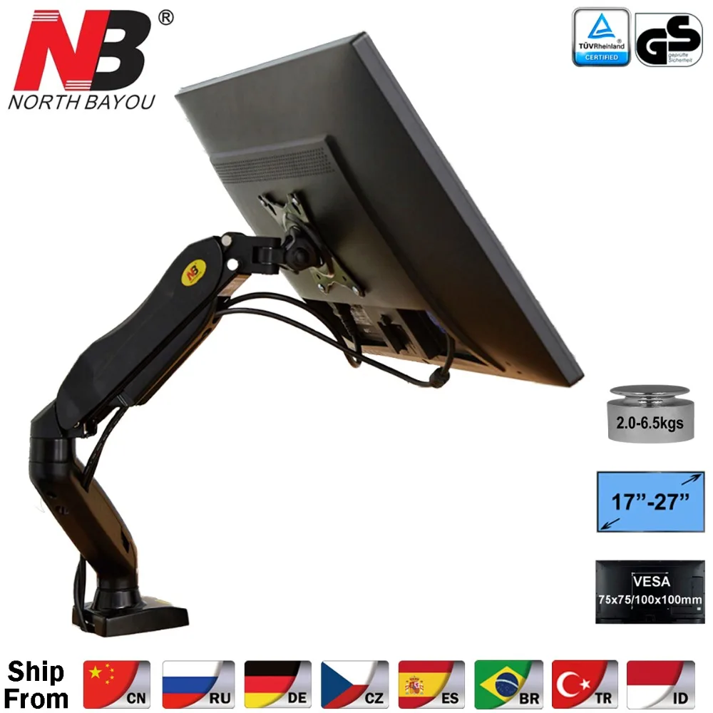 NB F80 Desktop17-27" LCD LED Monitor Holder Arm Gas Spring Full Motion Gas Strut Flexi TV Mount Loading 2-6.5kgs
NB F80 Desktop17-27" LCD LED Monitor Holder Arm Gas Spring Full Motion Gas Strut Flexi TV Mount Loading 2-6.5kgs