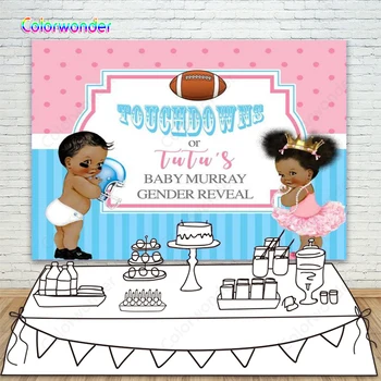 Photography Backdrop Touchdowns or Tutus Baby Shower Gender Reveal Background Pink Polka Dots Blue Strips Baby Shower Backdrop
Photography Backdrop Touchdowns or Tutus Baby Shower Gender Reveal Background Pink Polka Dots Blue Strips Baby Shower Backdrop