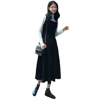 2019 New Fashion Women's Long Sleeve Tops +Slim Pleated A-Line Straps Dress Two Piece Suit Female Spring Autumn Clothing Set J42
2019 New Fashion Women's Long Sleeve Tops +Slim Pleated A-Line Straps Dress Two Piece Suit Female Spring Autumn Clothing Set J42