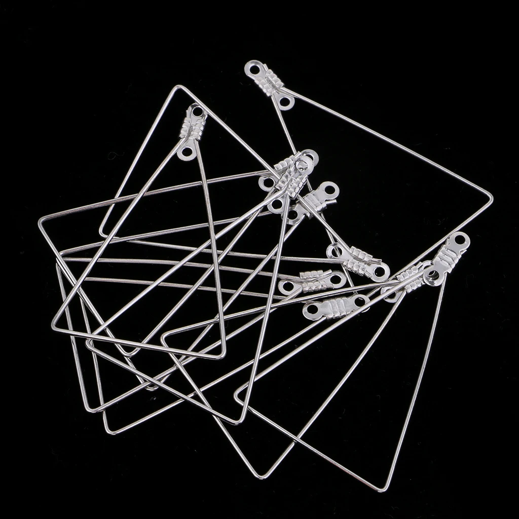 10x Silver Womens Detachable Earrings Dangle Drop Pendant Triangle Ring Hoop Link Charm Connectors DIY Earring Findings
10x Silver Womens Detachable Earrings Dangle Drop Pendant Triangle Ring Hoop Link Charm Connectors DIY Earring Findings