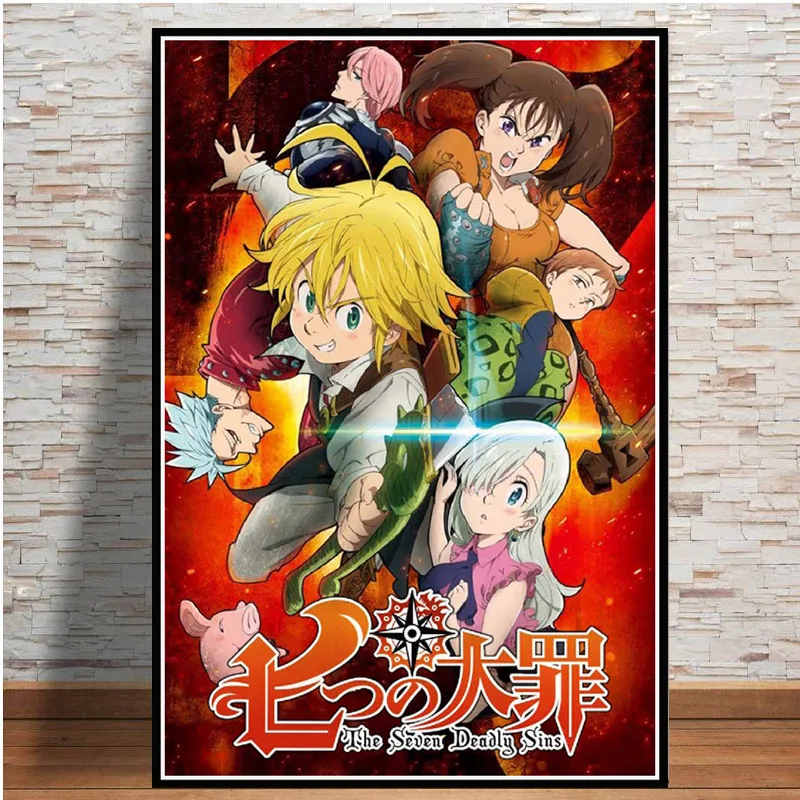 Posters and Prints THE Seven Deadly Sins Anime Poster Wall Art Picture Canvas Painting for Room Home Decor
Posters and Prints THE Seven Deadly Sins Anime Poster Wall Art Picture Canvas Painting for Room Home Decor