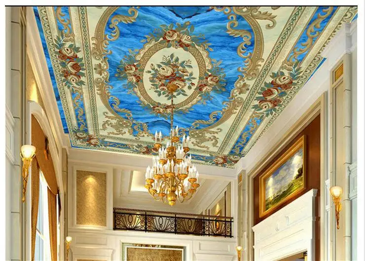 Free shopping 2015 new non-woven Sky blue european-style condole top European floor painting
Free shopping 2015 new non-woven Sky blue european-style condole top European floor painting