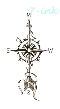 Waterproof Temporary Tattoos arrow compass tatoo Mehndi Style on body art Water Transfer flash fake tatto for woman man
Waterproof Temporary Tattoos arrow compass tatoo Mehndi Style on body art Water Transfer flash fake tatto for woman man