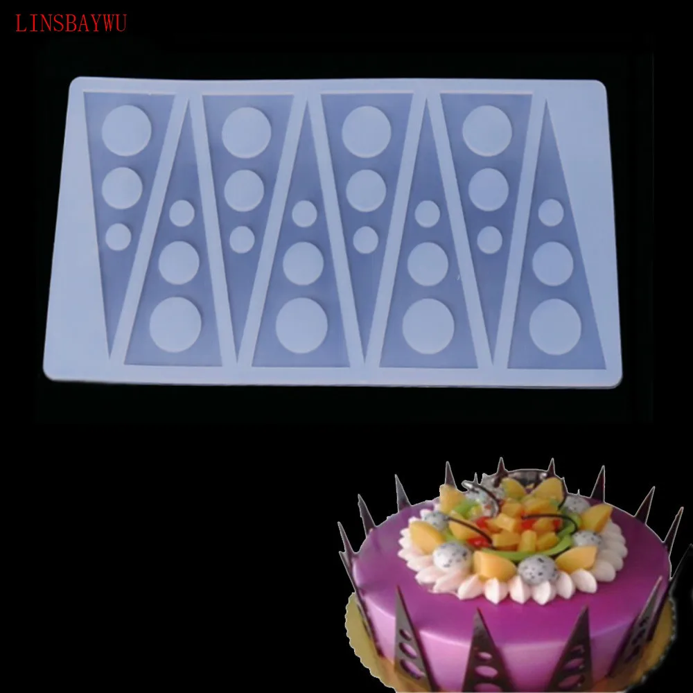 Triangular circle Cake Mold Silicone Baking Tools Kitchen Accessories Decorations For Cakes Chocolates Mold Silicon Mould
Triangular circle Cake Mold Silicone Baking Tools Kitchen Accessories Decorations For Cakes Chocolates Mold Silicon Mould