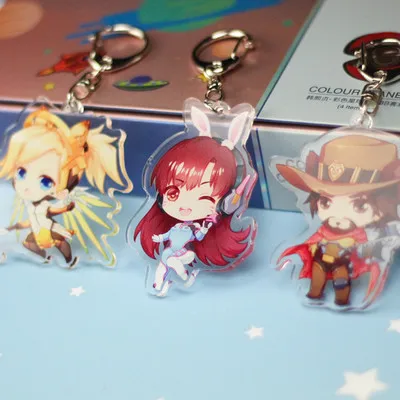 12 Style Keychain Hero Model DVA Hanzo Mercy Tracer Acrylic Series Transparent Double Sided Keyring Drop shipping Fans Gift
12 Style Keychain Hero Model DVA Hanzo Mercy Tracer Acrylic Series Transparent Double Sided Keyring Drop shipping Fans Gift