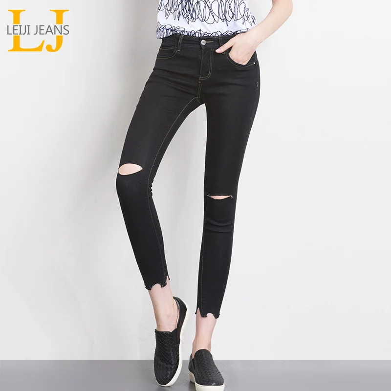 LEIJIJEANS Autumn Available Plus Size 6XL Tassel Ripped Black Jeans Mid Waist Elastic Sexy Denim Women Skinny Pencil Jeans 5370
LEIJIJEANS Autumn Available Plus Size 6XL Tassel Ripped Black Jeans Mid Waist Elastic Sexy Denim Women Skinny Pencil Jeans 5370