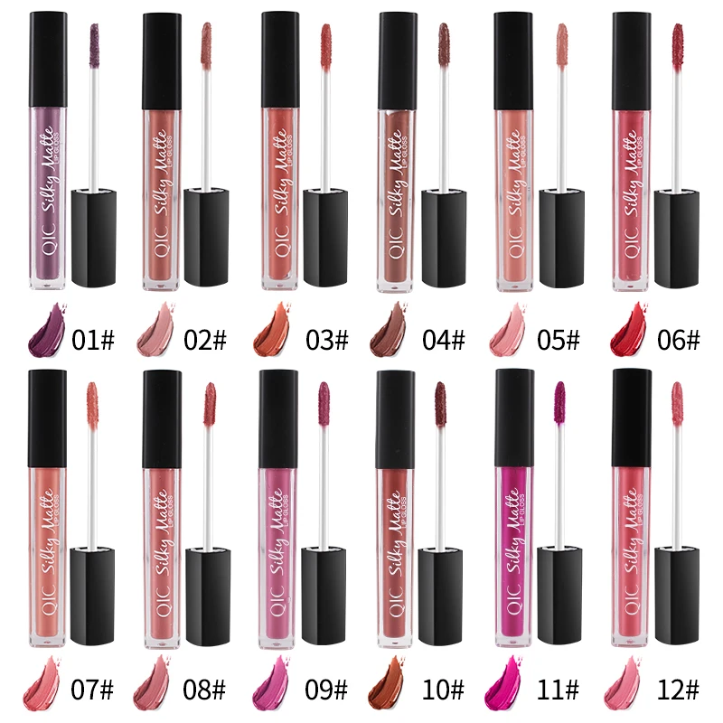 12 colors QIC Sexy Colors Lip Paint Matte Lipstick Waterproof matte velvet lip gloss Liquid Lipstick Hot Long Lasting Lip Gloss
12 colors QIC Sexy Colors Lip Paint Matte Lipstick Waterproof matte velvet lip gloss Liquid Lipstick Hot Long Lasting Lip Gloss