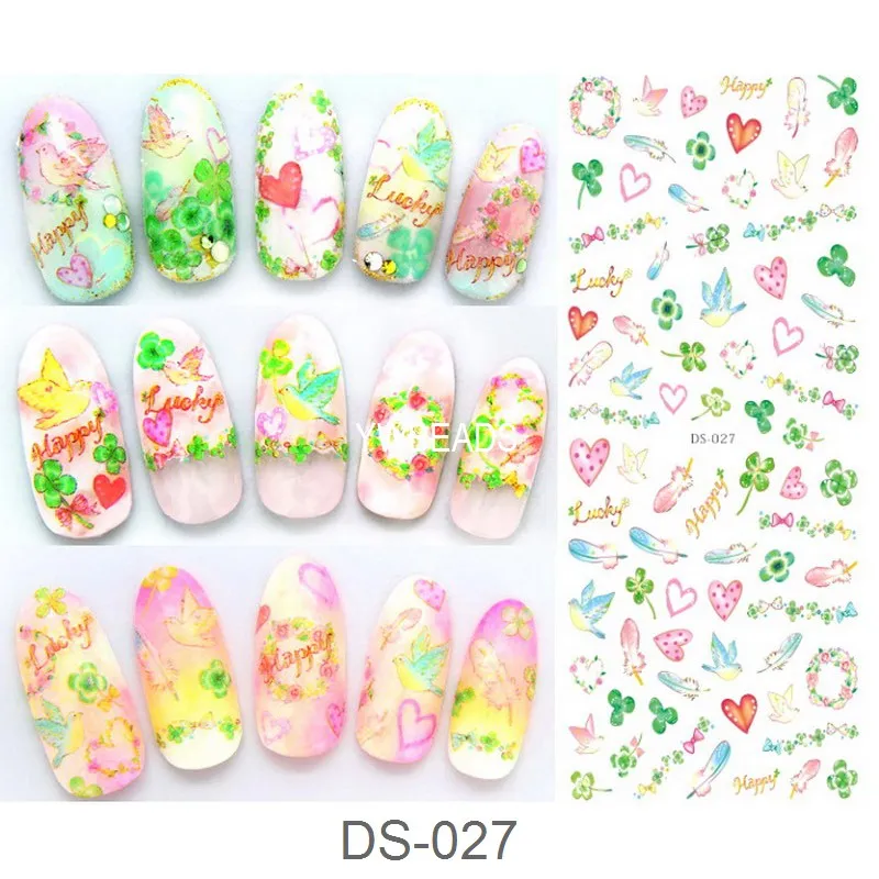 1 Piece Flower Number Heart Plant Water Transfer Decal Cartoon Bow-knot Nail Art Sticker DIY Nail Decoration DS-021-DS-030
1 Piece Flower Number Heart Plant Water Transfer Decal Cartoon Bow-knot Nail Art Sticker DIY Nail Decoration DS-021-DS-030