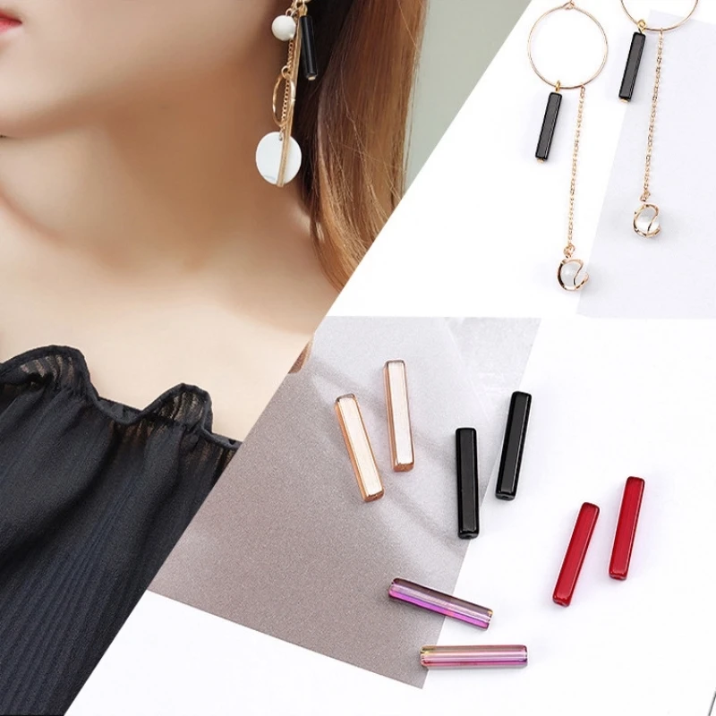 10pcs 20mm Rectangle Glass End Beads with Straight Hole DIY Stud Earrings Making Hair Accessories Women Fashion Jewelry Findings
10pcs 20mm Rectangle Glass End Beads with Straight Hole DIY Stud Earrings Making Hair Accessories Women Fashion Jewelry Findings