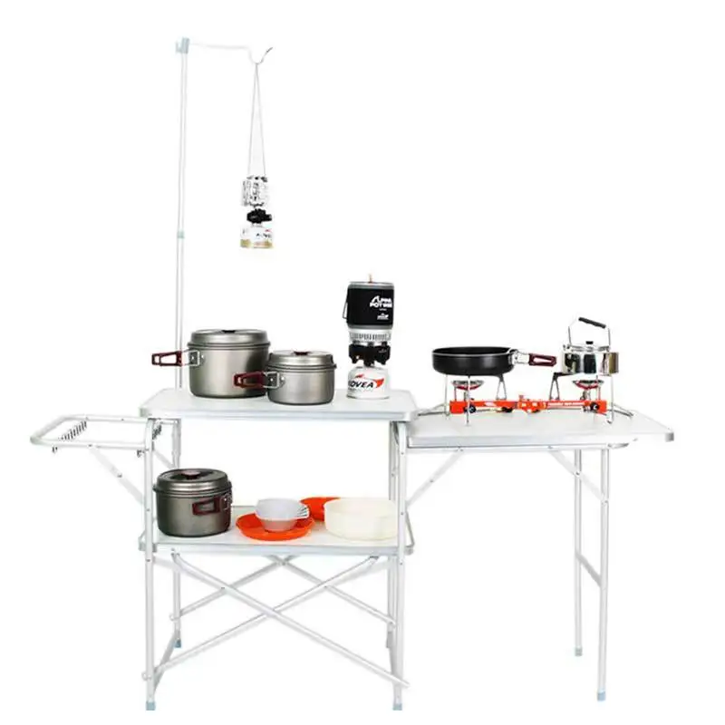 Multifunction Table High Quality Foldable Desk Mobile Kitchen Aluminum Alloy Table Portable Camping Table Outdoor Supplies
Multifunction Table High Quality Foldable Desk Mobile Kitchen Aluminum Alloy Table Portable Camping Table Outdoor Supplies