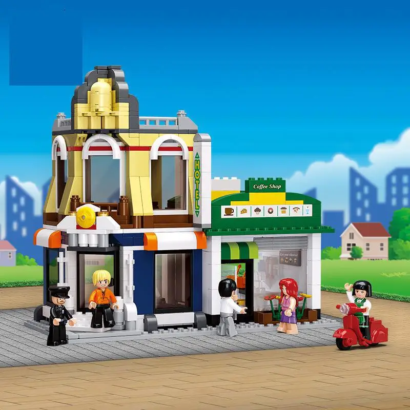 0568 24Hours Gas Station SimCity Building Blocks Brick Set Compatible Legoings Technic Play mobil Toys For Children
0568 24Hours Gas Station SimCity Building Blocks Brick Set Compatible Legoings Technic Play mobil Toys For Children