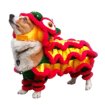 Funny Pet Dog Clothes Lion Dance Cat Costume For Small Medium Dogs Corgi New Year Traditional Clothing French Bulldog Dress Up
Funny Pet Dog Clothes Lion Dance Cat Costume For Small Medium Dogs Corgi New Year Traditional Clothing French Bulldog Dress Up