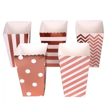 12pcs Rose Gold Stripe Wave Dot Paper Popcorn Boxes party decoration candy box baby shower wedding boxes Party Supplies
12pcs Rose Gold Stripe Wave Dot Paper Popcorn Boxes party decoration candy box baby shower wedding boxes Party Supplies
