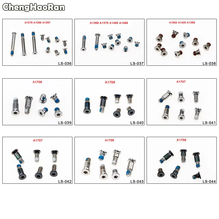 ChengHaoRan Universal Computer Case Cover Bottom Back Screws For MacBook Pro 13" A1278 A1286 A1502 A1706 A1707 A1708 Air A1369
ChengHaoRan Universal Computer Case Cover Bottom Back Screws For MacBook Pro 13" A1278 A1286 A1502 A1706 A1707 A1708 Air A1369