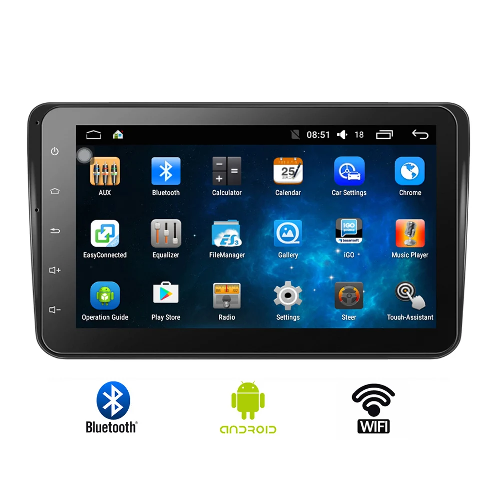 Двойной 2 Din Android 6.0.1 Автомобильный мультимедийный плеер FM с радио gps wifi Quad core 8