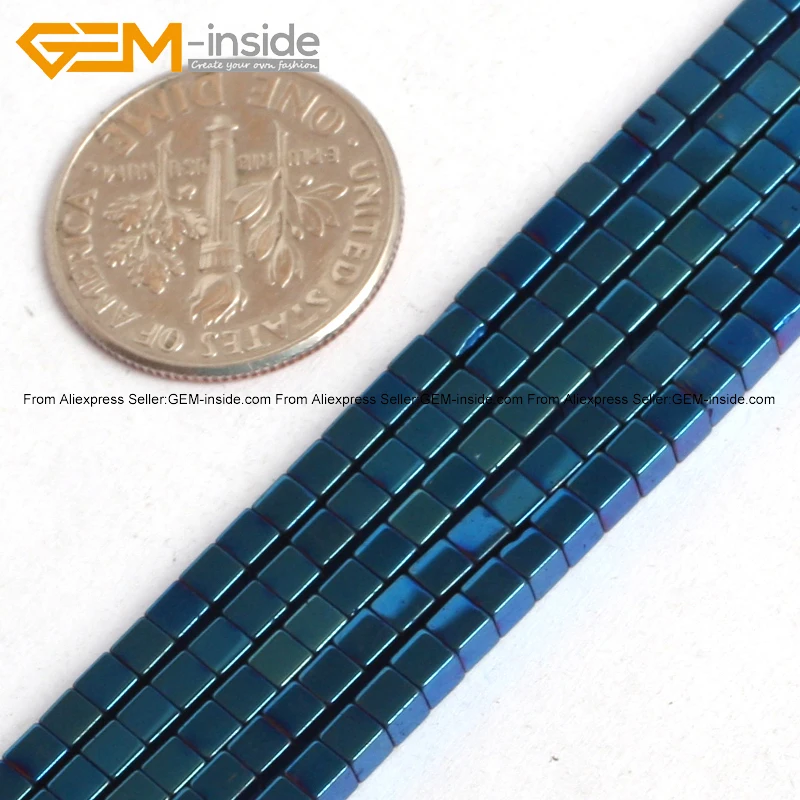 Cube Blue Metallic Coated Reflections Hematite Beads For Jewelry Making Bracelet Necklace Selectable Size Strand 15'' DIY
Cube Blue Metallic Coated Reflections Hematite Beads For Jewelry Making Bracelet Necklace Selectable Size Strand 15'' DIY