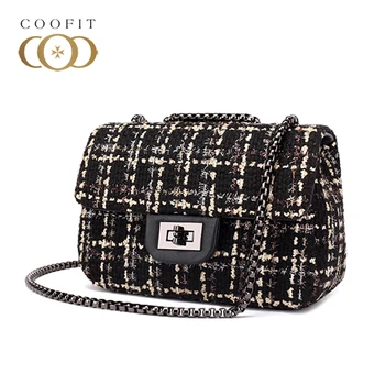 Coofit Winter Woolen Lattice Square Bag Women Casual Handbag Female Retro Satchel Chains Bag Crossbody Shoulder Bags For Girls
Coofit Winter Woolen Lattice Square Bag Women Casual Handbag Female Retro Satchel Chains Bag Crossbody Shoulder Bags For Girls