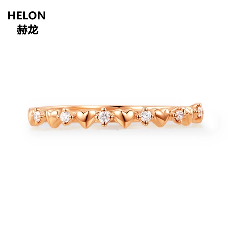 Solid 14k Rose Gold Natural Diamonds Ring Engagement Wwedding Ring for Women Heart Fine Jewelry
Solid 14k Rose Gold Natural Diamonds Ring Engagement Wwedding Ring for Women Heart Fine Jewelry
