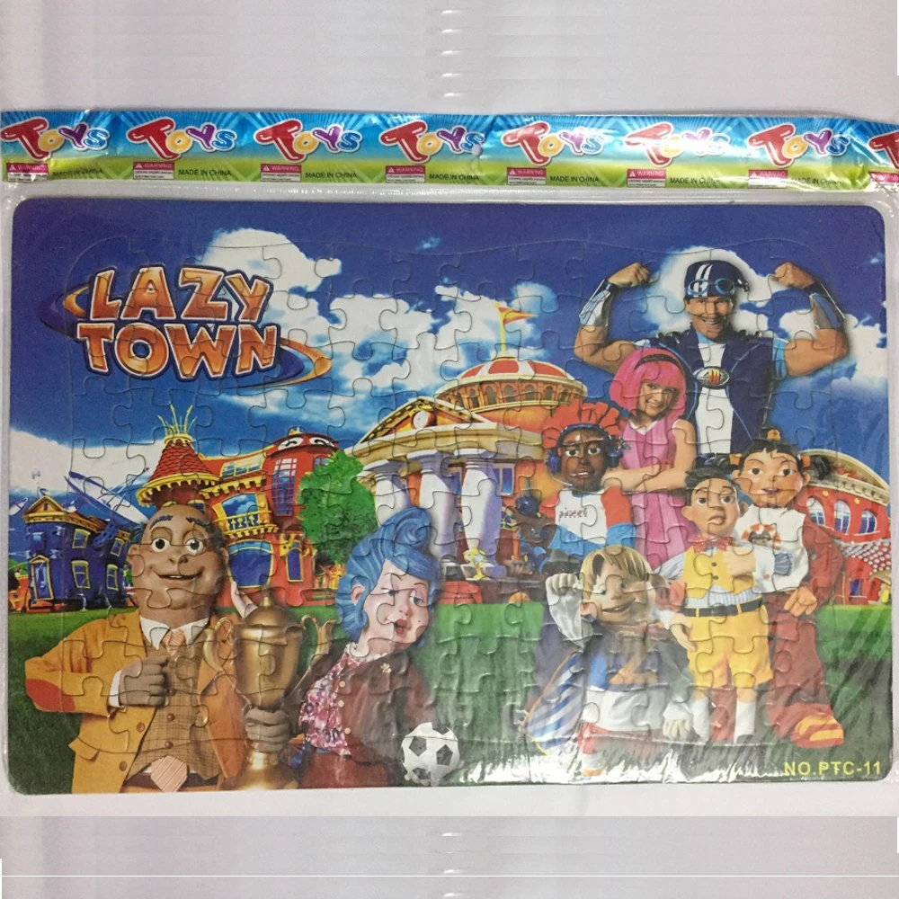 120PCS 42x28cm LazyTown 2D Playying Football Puzzles Lazy Town Jigsaw Puzzle Christmas Educational Kids Toys For Children Funny
120PCS 42x28cm LazyTown 2D Playying Football Puzzles Lazy Town Jigsaw Puzzle Christmas Educational Kids Toys For Children Funny