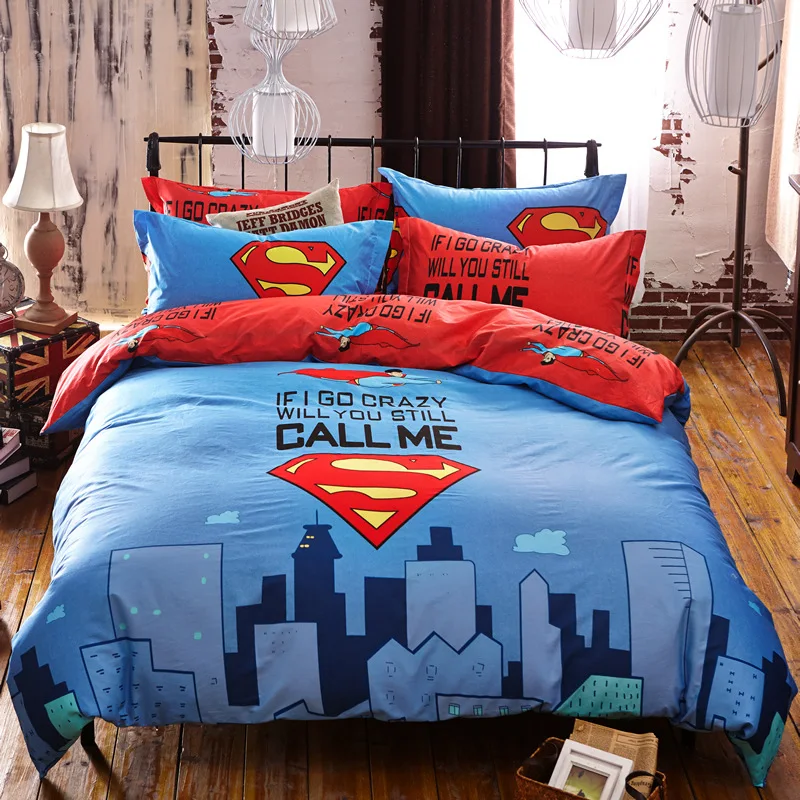 Children Cartoon superman hipster cat tree 3/4 pcs bed settings duvet cover set,cover+bedsheet+Pillow Sham 100% Cotton Fabric
Children Cartoon superman hipster cat tree 3/4 pcs bed settings duvet cover set,cover+bedsheet+Pillow Sham 100% Cotton Fabric