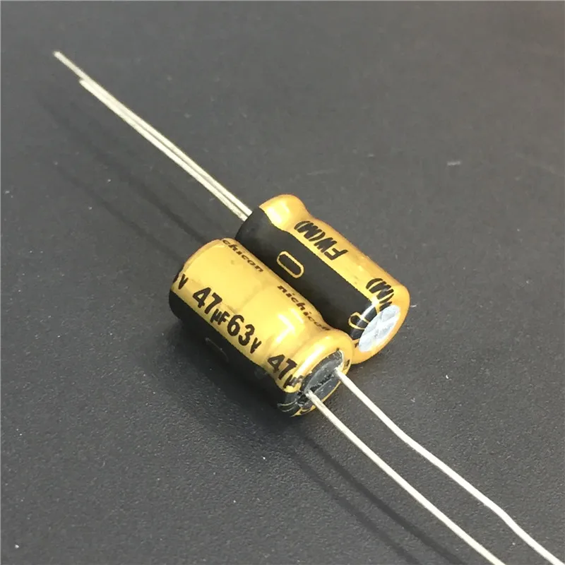 10pcs 47uF 63V NICHICON FW Series 6.3x11mm 63V47uF Audio Aluminum Electrolytic Capacitor
10pcs 47uF 63V NICHICON FW Series 6.3x11mm 63V47uF Audio Aluminum Electrolytic Capacitor