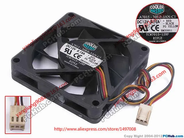 Free Shipping For Cooler Master A7015-30RB-3AN-C1 DC 12V 0.15A 3-wire 3-pin connector 80mm 70x70x15mm Server Cooling Square fan
Free Shipping For Cooler Master A7015-30RB-3AN-C1 DC 12V 0.15A 3-wire 3-pin connector 80mm 70x70x15mm Server Cooling Square fan