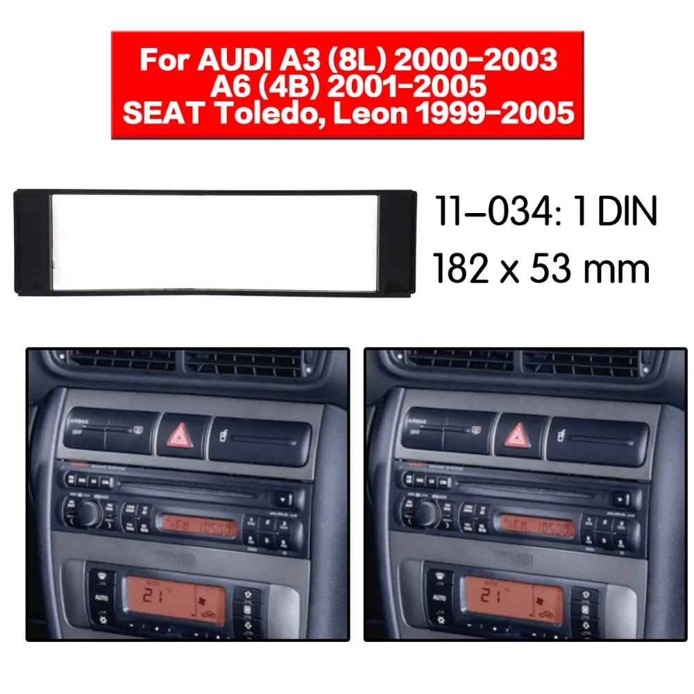 Фото Комплект рамов для автомобиля AUDI A3(8L)2000-2003 A6(4B)2001-2005 SEAT Toledo панель с аудиорамкой Facia
