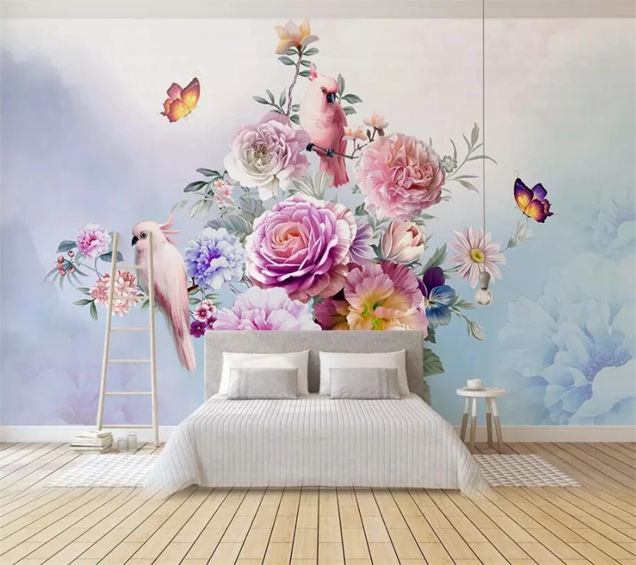beibehang Custom wallpaper 3d photo mural hand-painted vintage rose parrot TV background wall living room bedroom 3d wallpaper
beibehang Custom wallpaper 3d photo mural hand-painted vintage rose parrot TV background wall living room bedroom 3d wallpaper