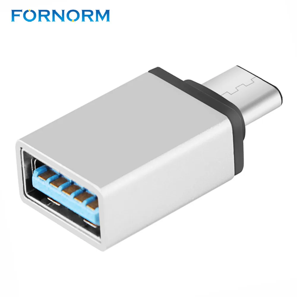 FORNORM high Speed USB 3.0 Type C Female to USB 3.0 Male Port Adapter USB-C to USB3.0 Type-A Connector Converter / silver Color
FORNORM high Speed USB 3.0 Type C Female to USB 3.0 Male Port Adapter USB-C to USB3.0 Type-A Connector Converter / silver Color