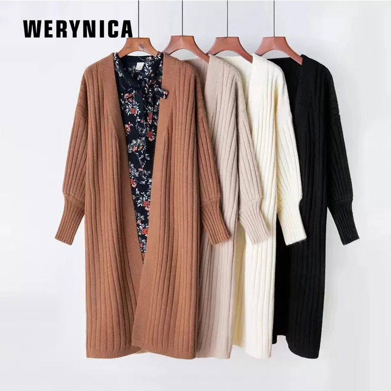 Werynica Long Cardigan Female 2019 Autumn Winter Women Long Sleeve Winter Woman Coats Loose Knitted Cardigans For Women Sweater
Werynica Long Cardigan Female 2019 Autumn Winter Women Long Sleeve Winter Woman Coats Loose Knitted Cardigans For Women Sweater