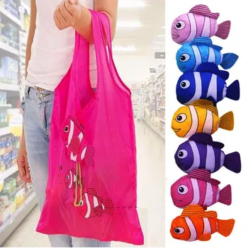 Hot Sale Reusable Eco Friendly Shopping Bags Cute Tropical Fish Foldable Tote Pouch Recycle Storage Handbags
Hot Sale Reusable Eco Friendly Shopping Bags Cute Tropical Fish Foldable Tote Pouch Recycle Storage Handbags