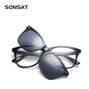 TR90 Glasses Frame Polarized Clip On Sunglasses Men UV400 Myopia Magnetic Clip on glasses Women Night Driving Sun Glasses
TR90 Glasses Frame Polarized Clip On Sunglasses Men UV400 Myopia Magnetic Clip on glasses Women Night Driving Sun Glasses
