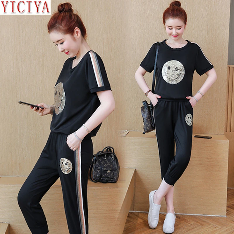 Black Plus Size Large 3xl 4xl 5xl 2 Piece Set Outfit Tracksuits for Women Co-ord Set 2019 Summer Striped Co-ord Smiley Clothing 
Black Plus Size Large 3xl 4xl 5xl 2 Piece Set Outfit Tracksuits for Women Co-ord Set 2019 Summer Striped Co-ord Smiley Clothing