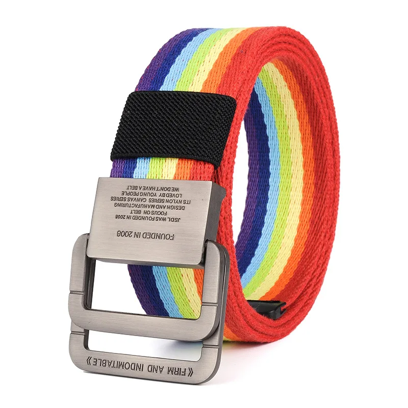 Nylon Canvas Belt men Army Tactical Belts man Outdoor sport double buckle Nylon Canvas cowboy pants Belt Rainbow Color NS35
Nylon Canvas Belt men Army Tactical Belts man Outdoor sport double buckle Nylon Canvas cowboy pants Belt Rainbow Color NS35